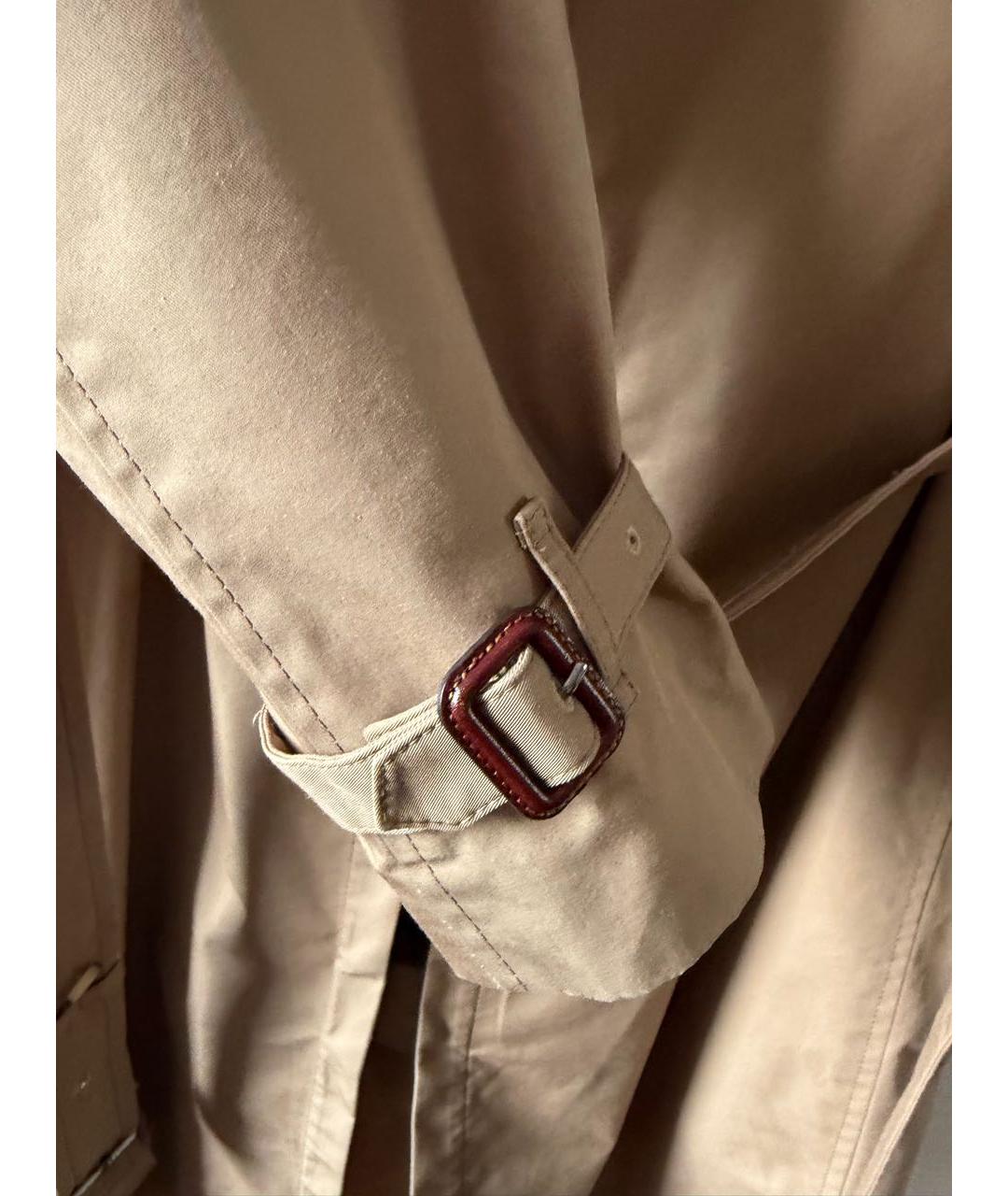 GUCCI Коричневый хлопковый тренч/плащ, фото 4