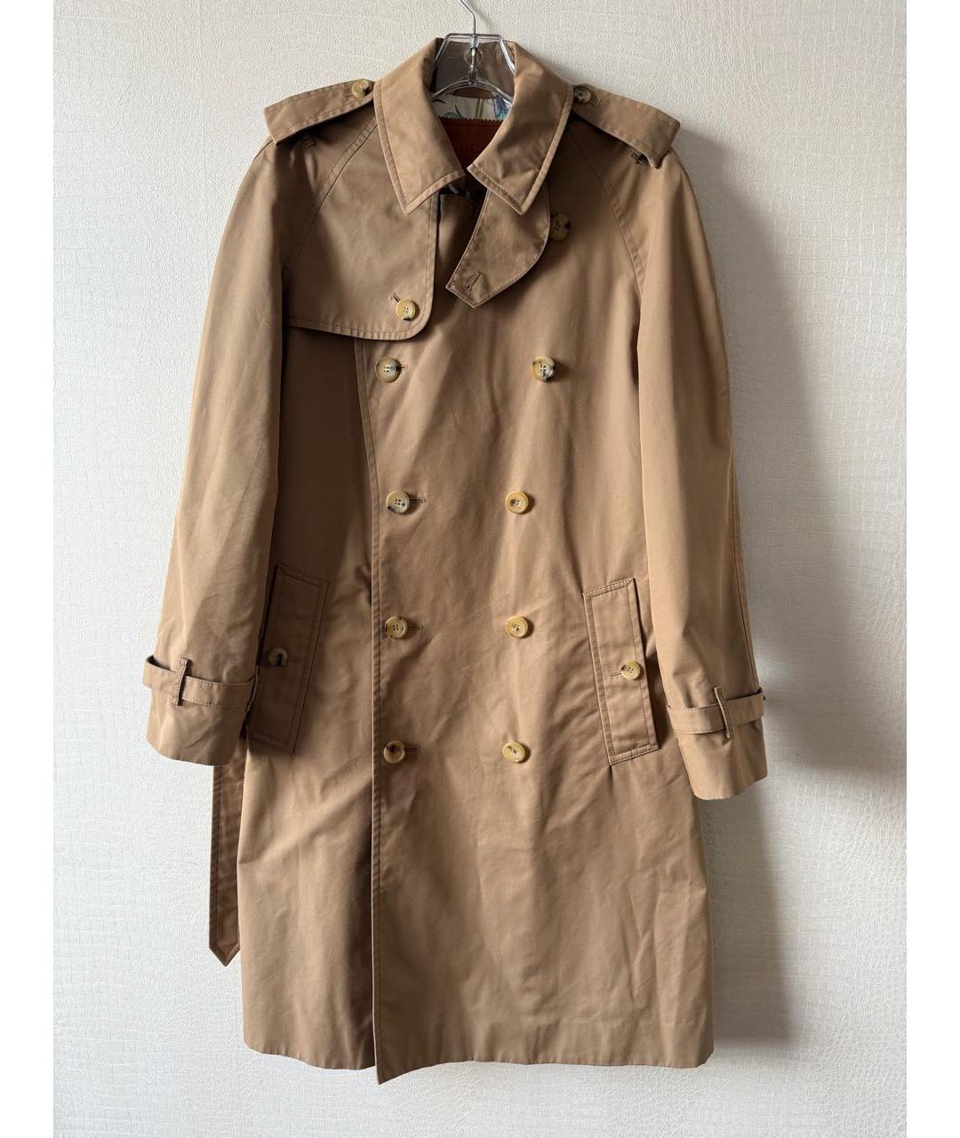 GUCCI Коричневый хлопковый тренч/плащ, фото 9