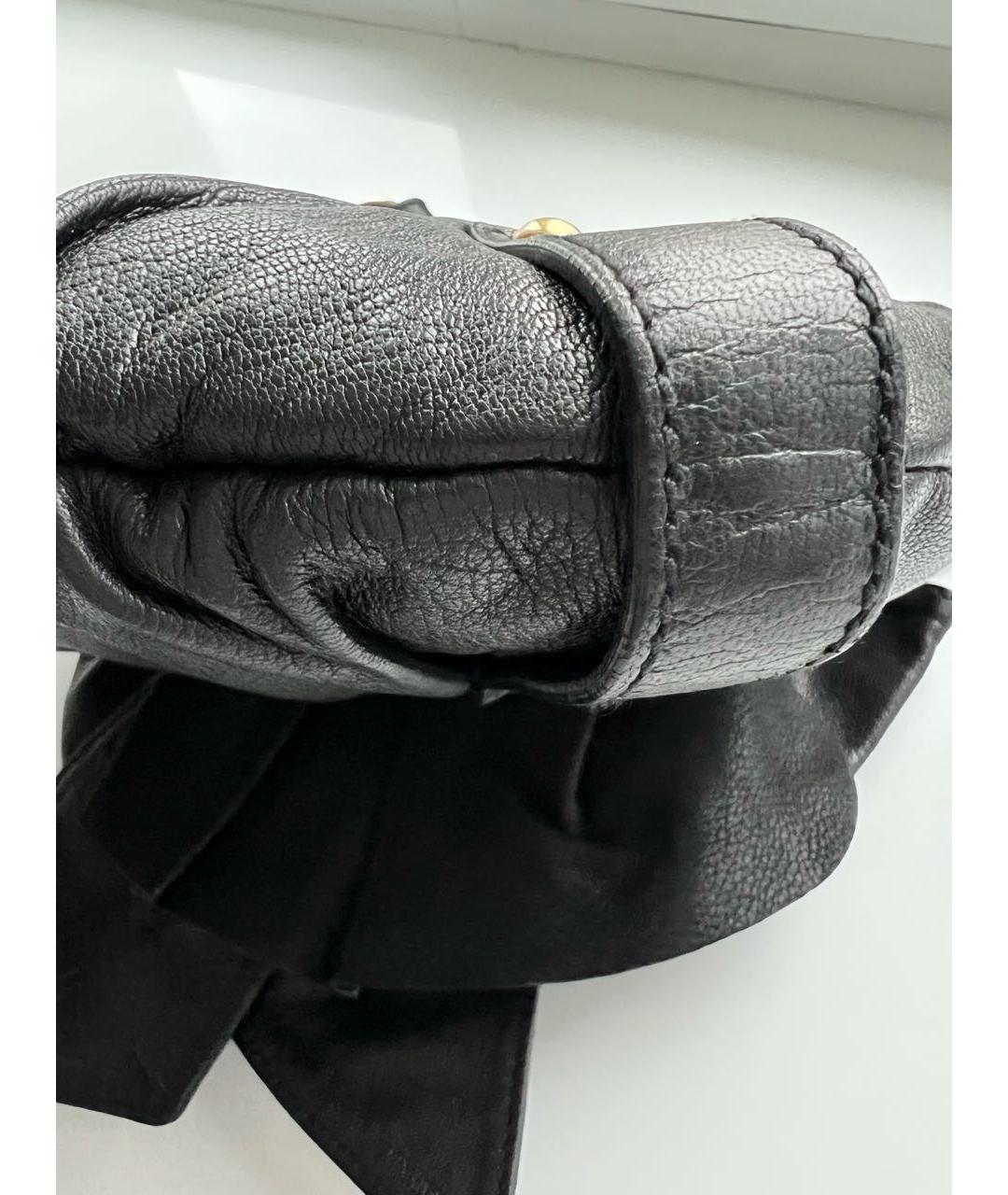 SAINT LAURENT Черная кожаная сумка через плечо, фото 6