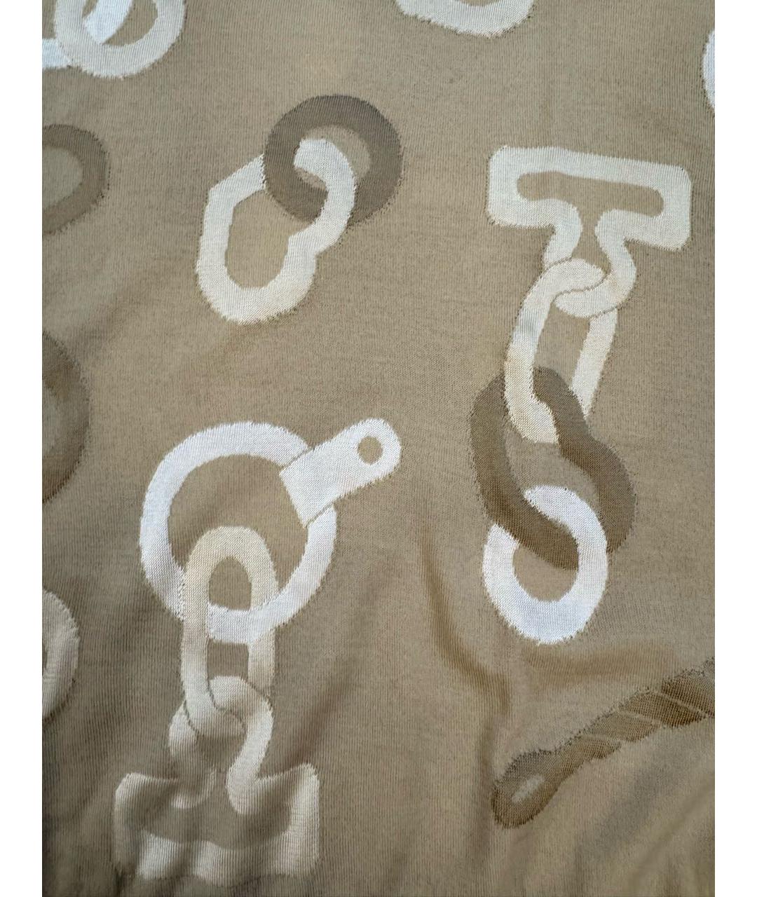 HERMES Бежевый кашемировый джемпер / свитер, фото 4