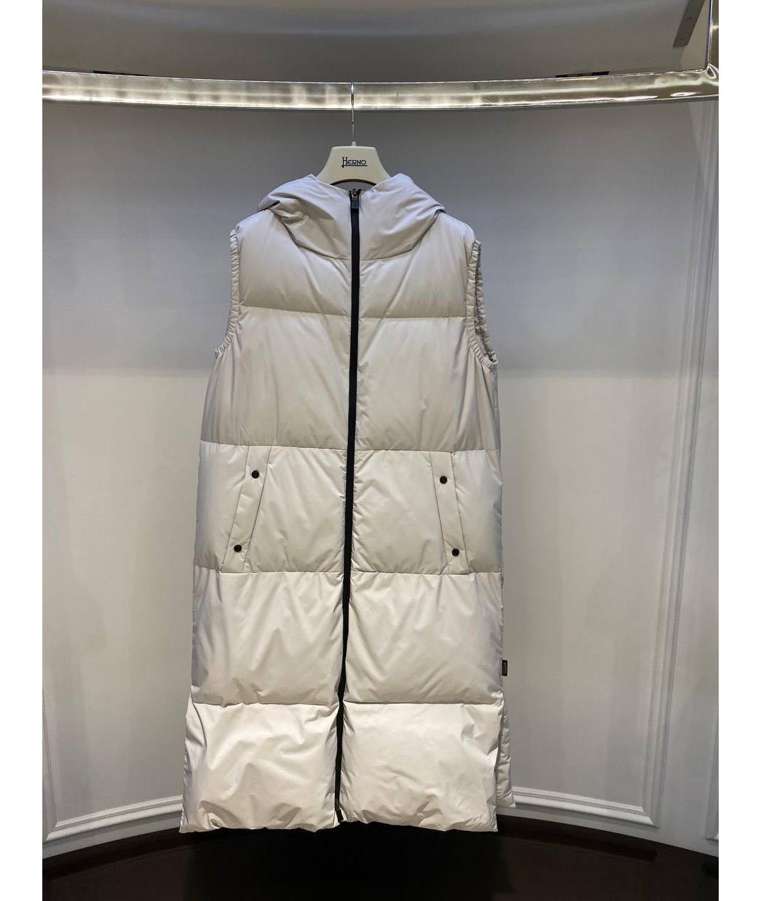 HERNO Серый полиэстеровый жилет, фото 3