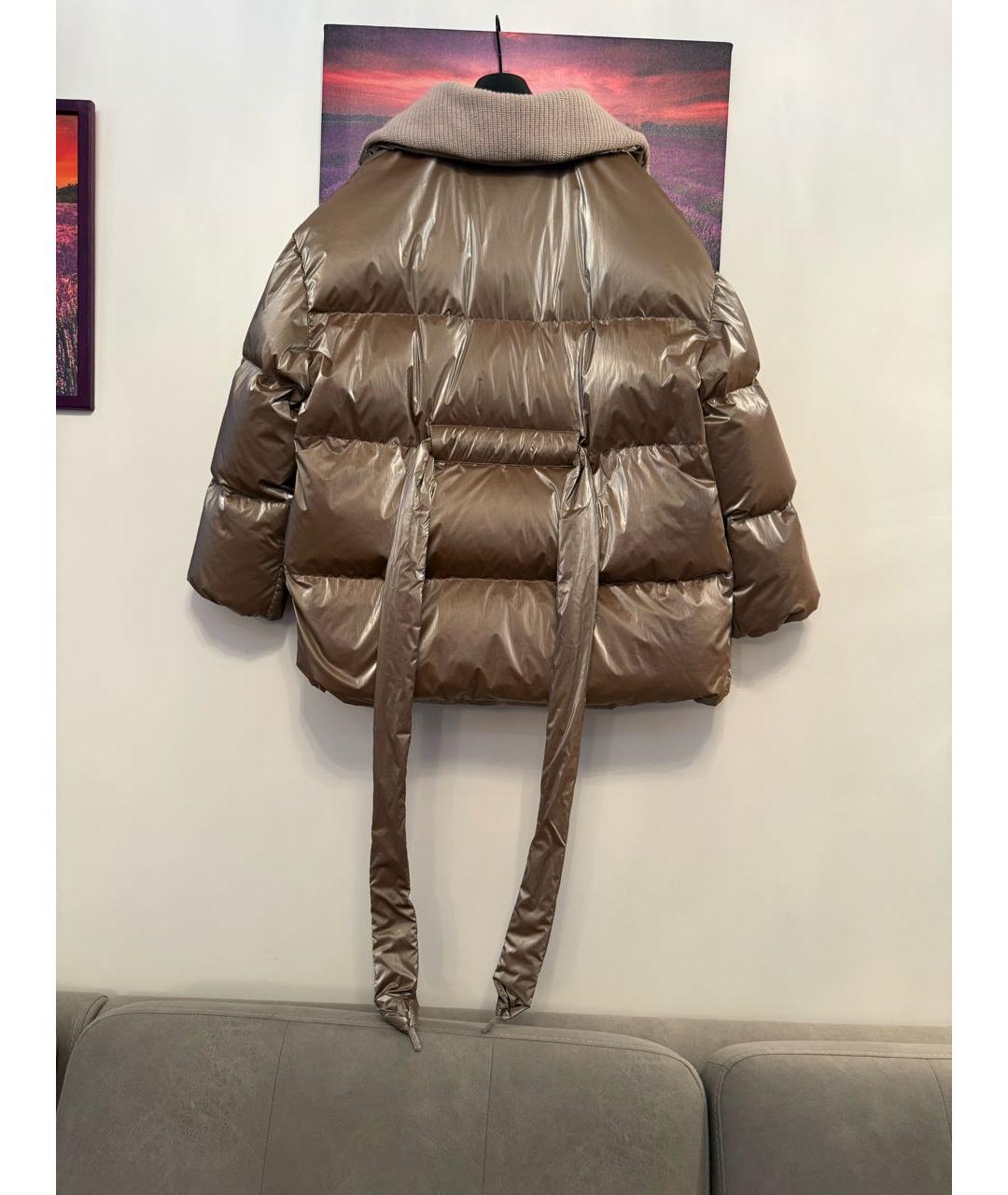PANICALE Бежевый пуховик, фото 4