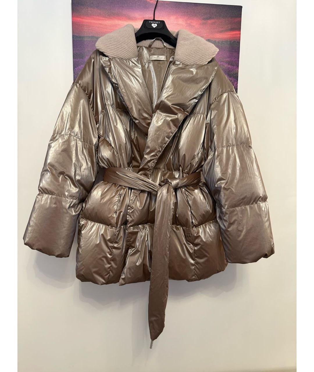 PANICALE Бежевый пуховик, фото 7