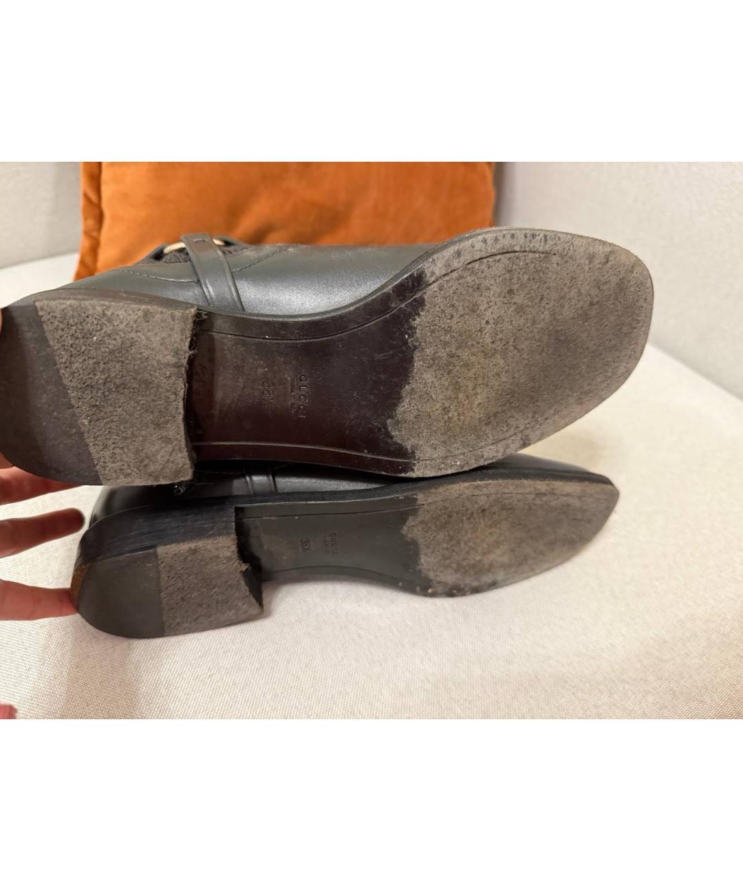 GUCCI Черные сапоги, фото 6