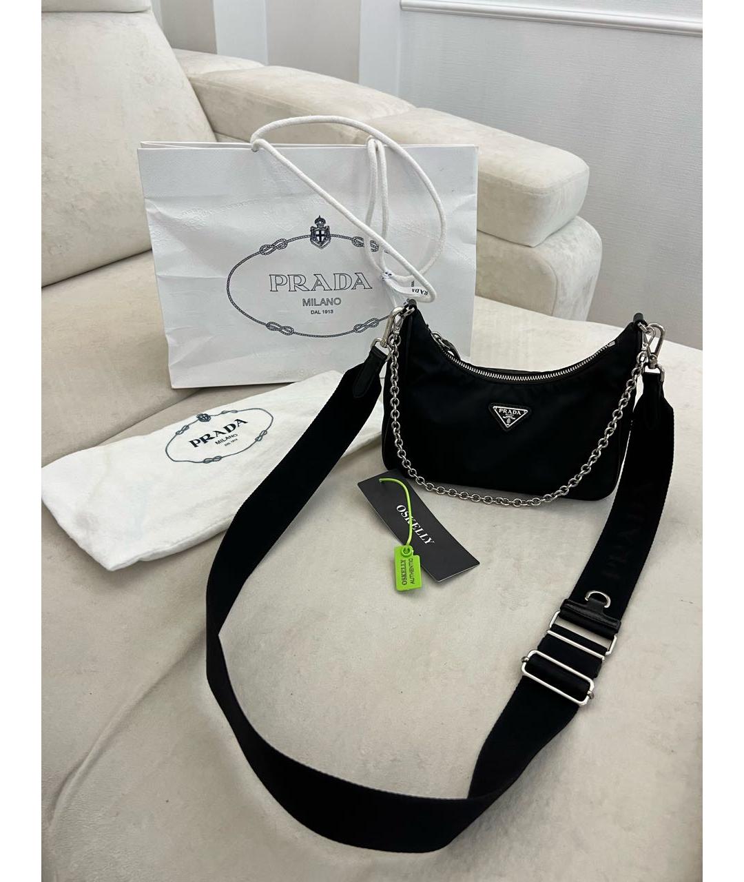 PRADA Черная сумка через плечо, фото 9