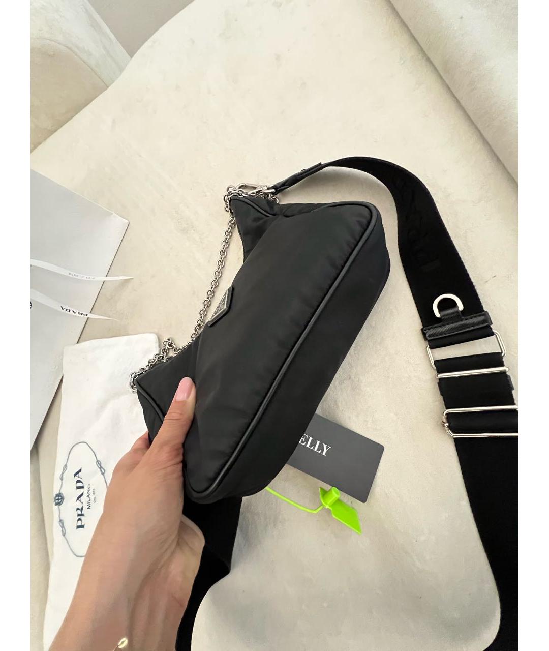 PRADA Черная сумка через плечо, фото 4