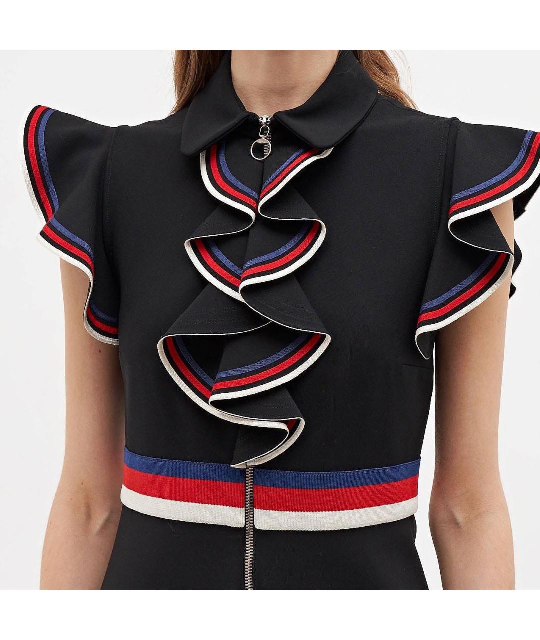 GUCCI Черное вискозное коктейльное платье, фото 4