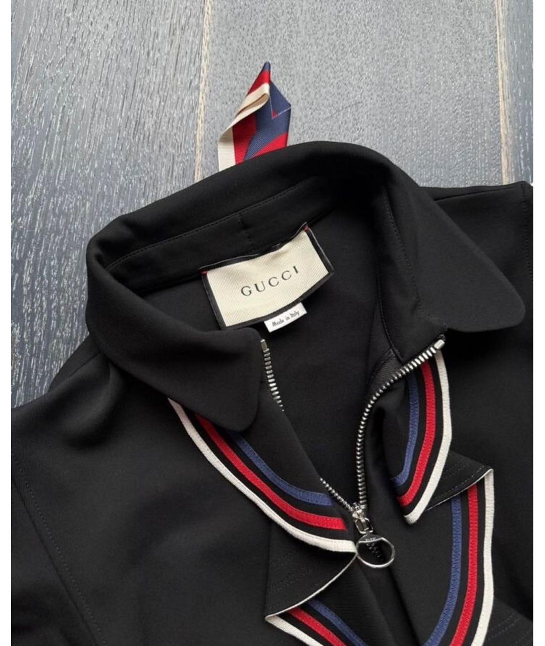 GUCCI Черное вискозное коктейльное платье, фото 6