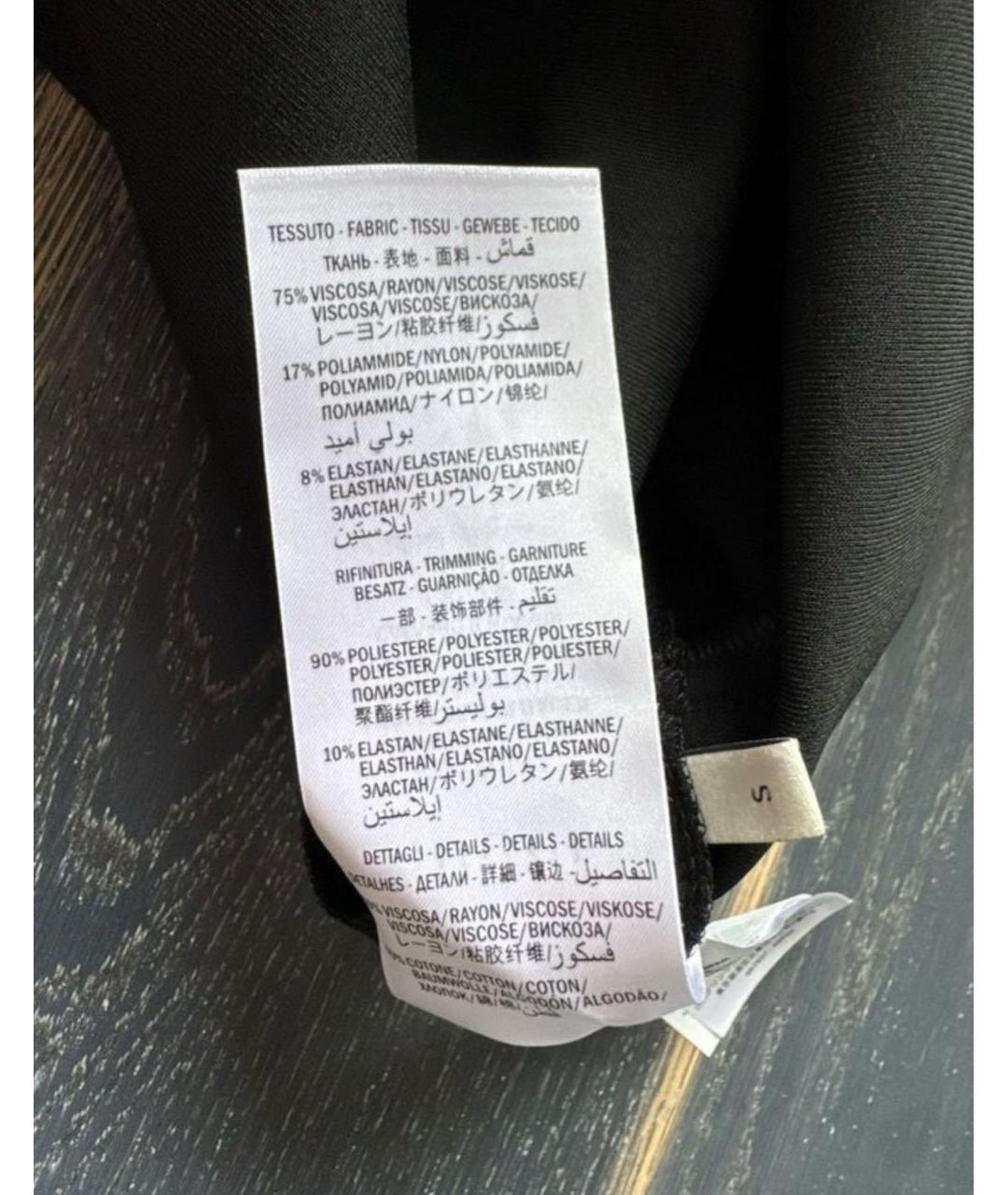 GUCCI Черное вискозное коктейльное платье, фото 8