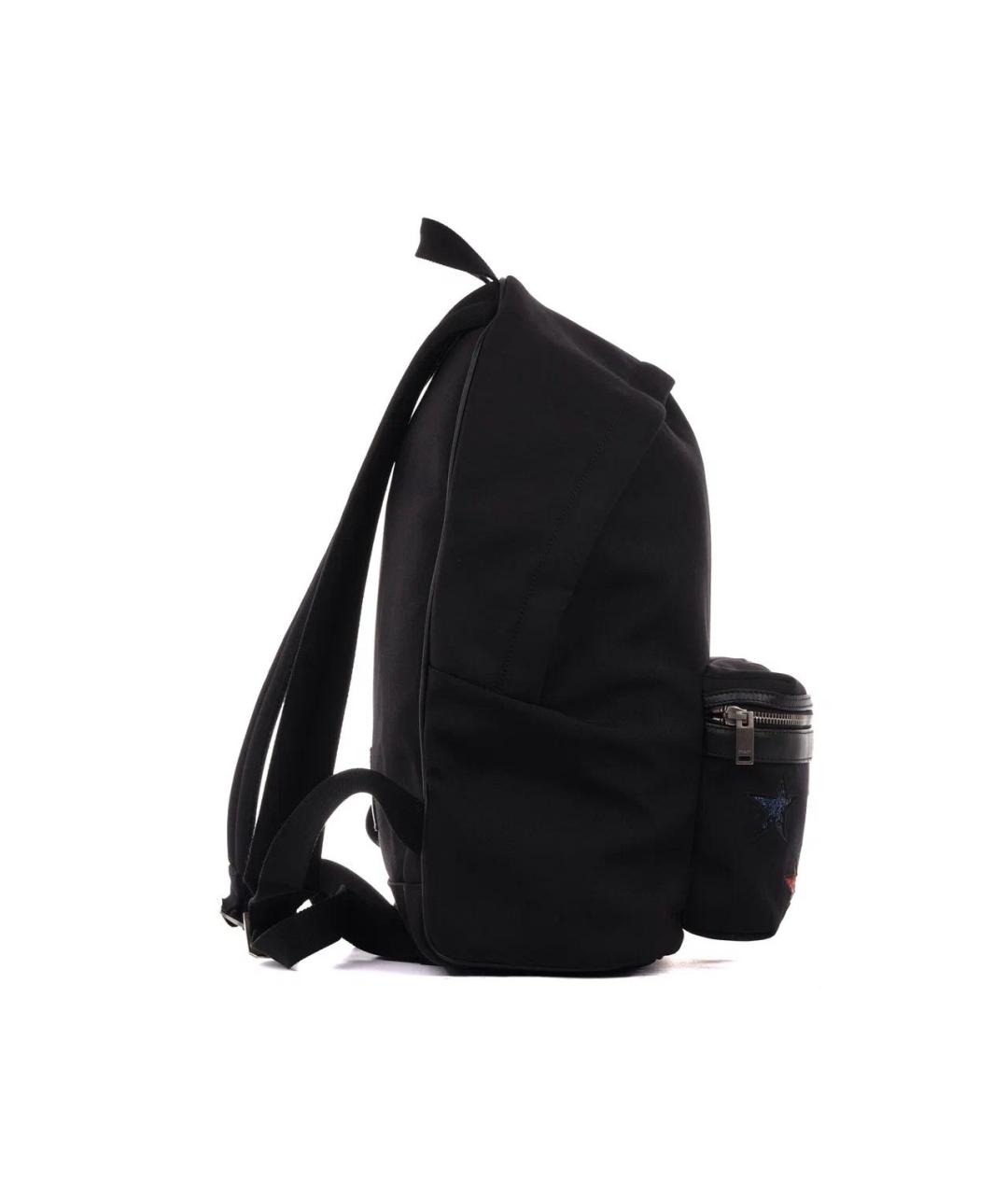 SAINT LAURENT Черный хлопковый рюкзак, фото 3
