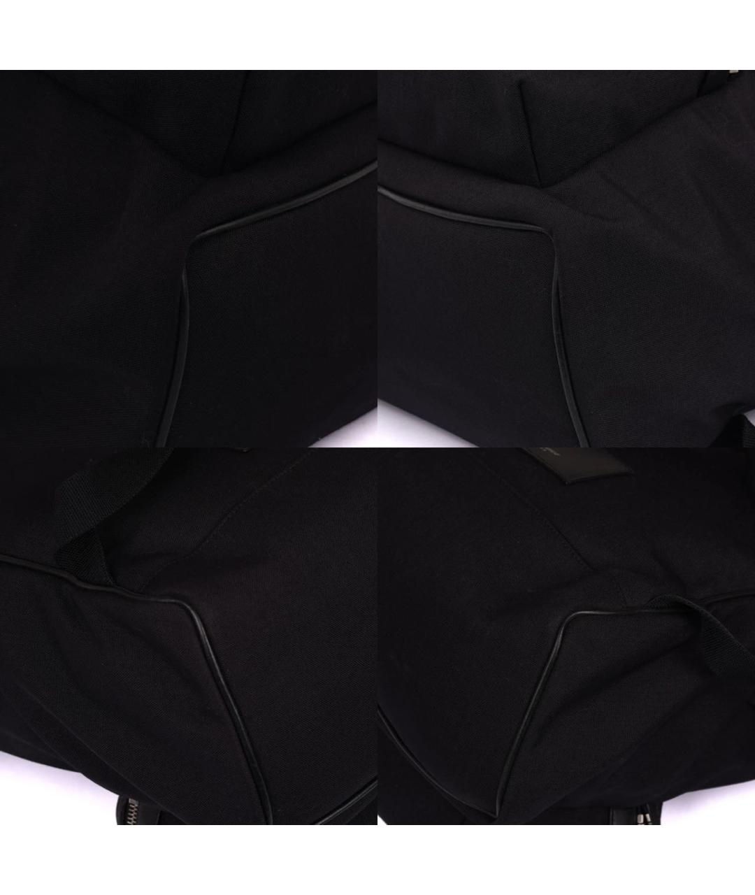 SAINT LAURENT Черный хлопковый рюкзак, фото 7