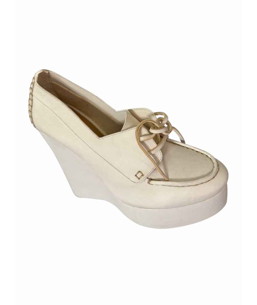 CHLOE Белые туфли, фото 1