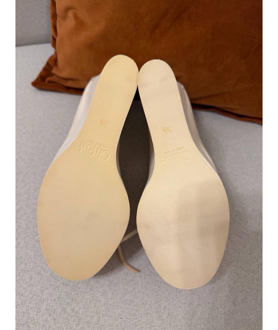 CHLOE Белые туфли, фото 4