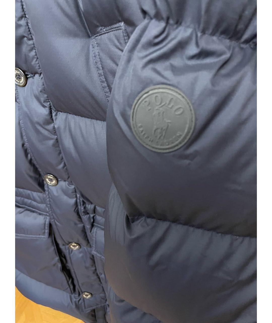 POLO RALPH LAUREN Темно-синий полиэстеровый пуховик, фото 5