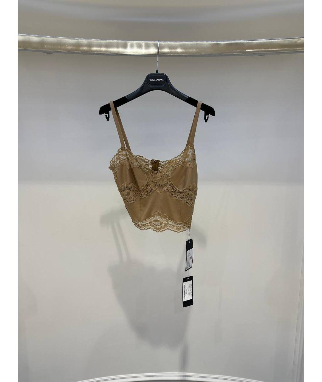 DOLCE&GABBANA Бежевая майка, фото 2