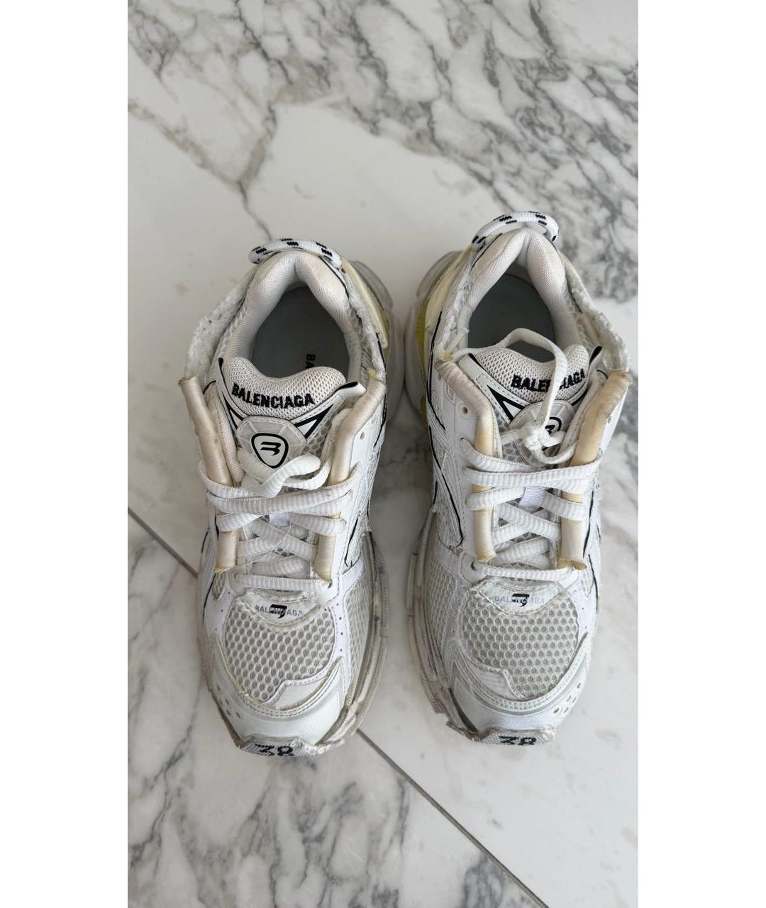 BALENCIAGA Белые текстильные кроссовки, фото 2