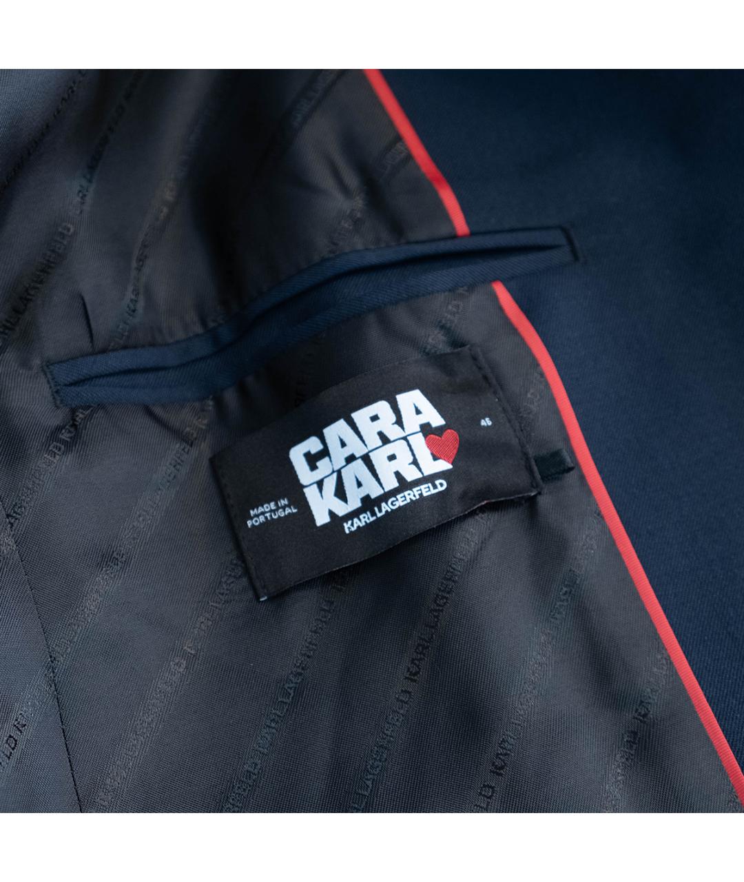 KARL LAGERFELD Синий шерстяной жакет/пиджак, фото 6