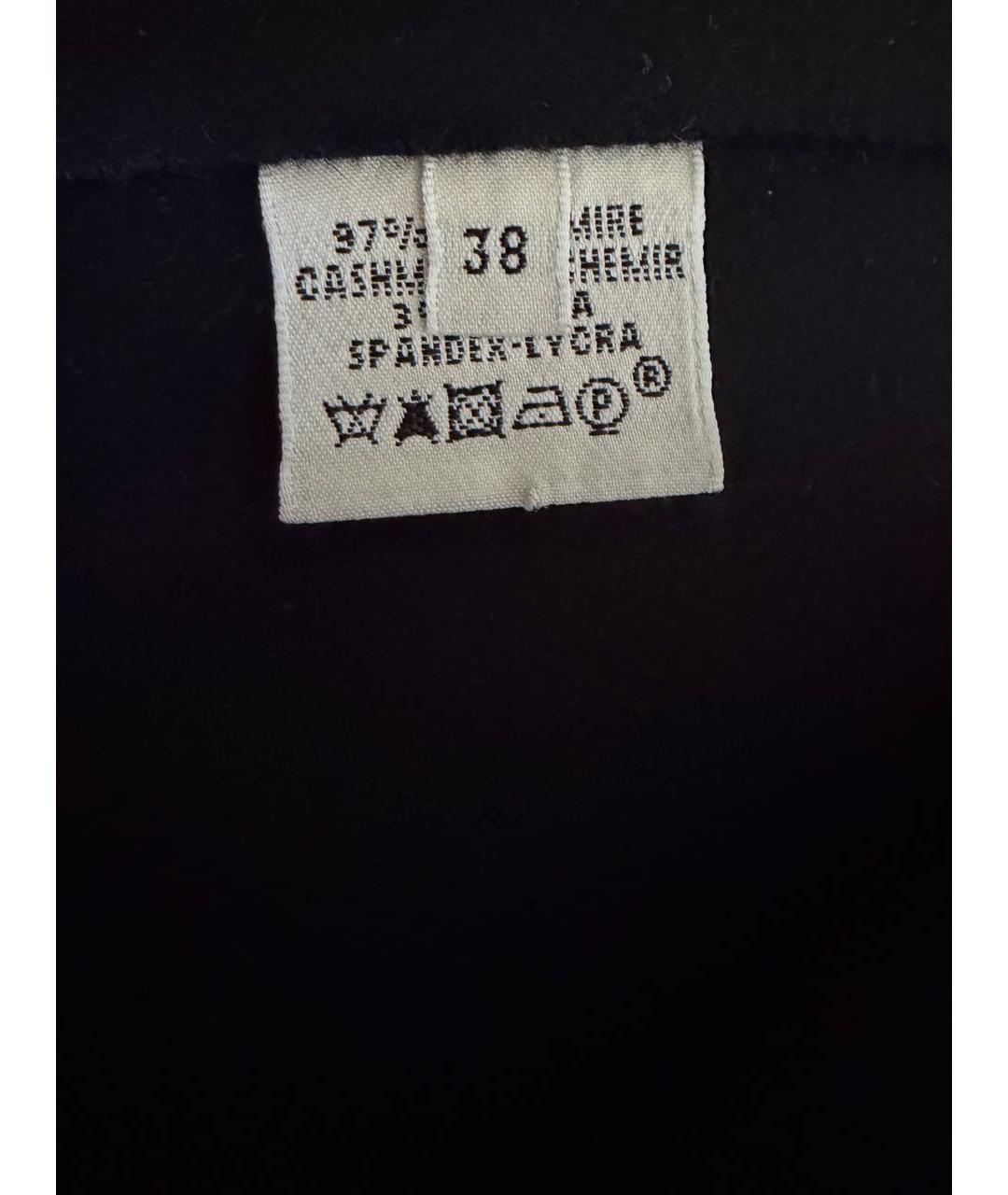 HERMES Черное шерстяное пальто, фото 3