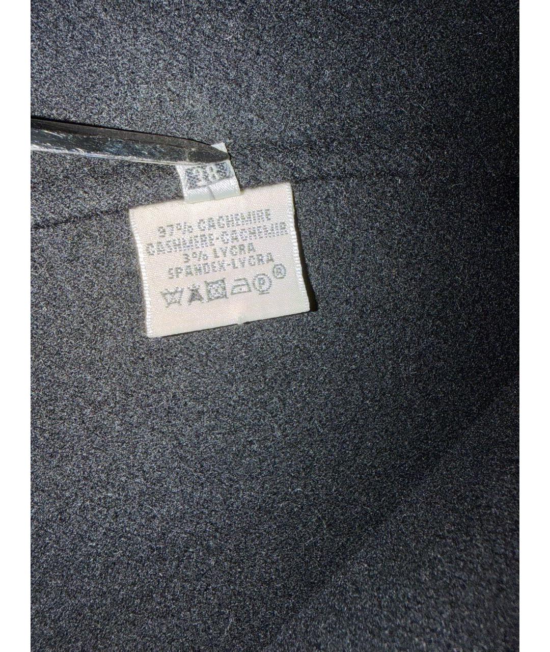 HERMES Черное шерстяное пальто, фото 4