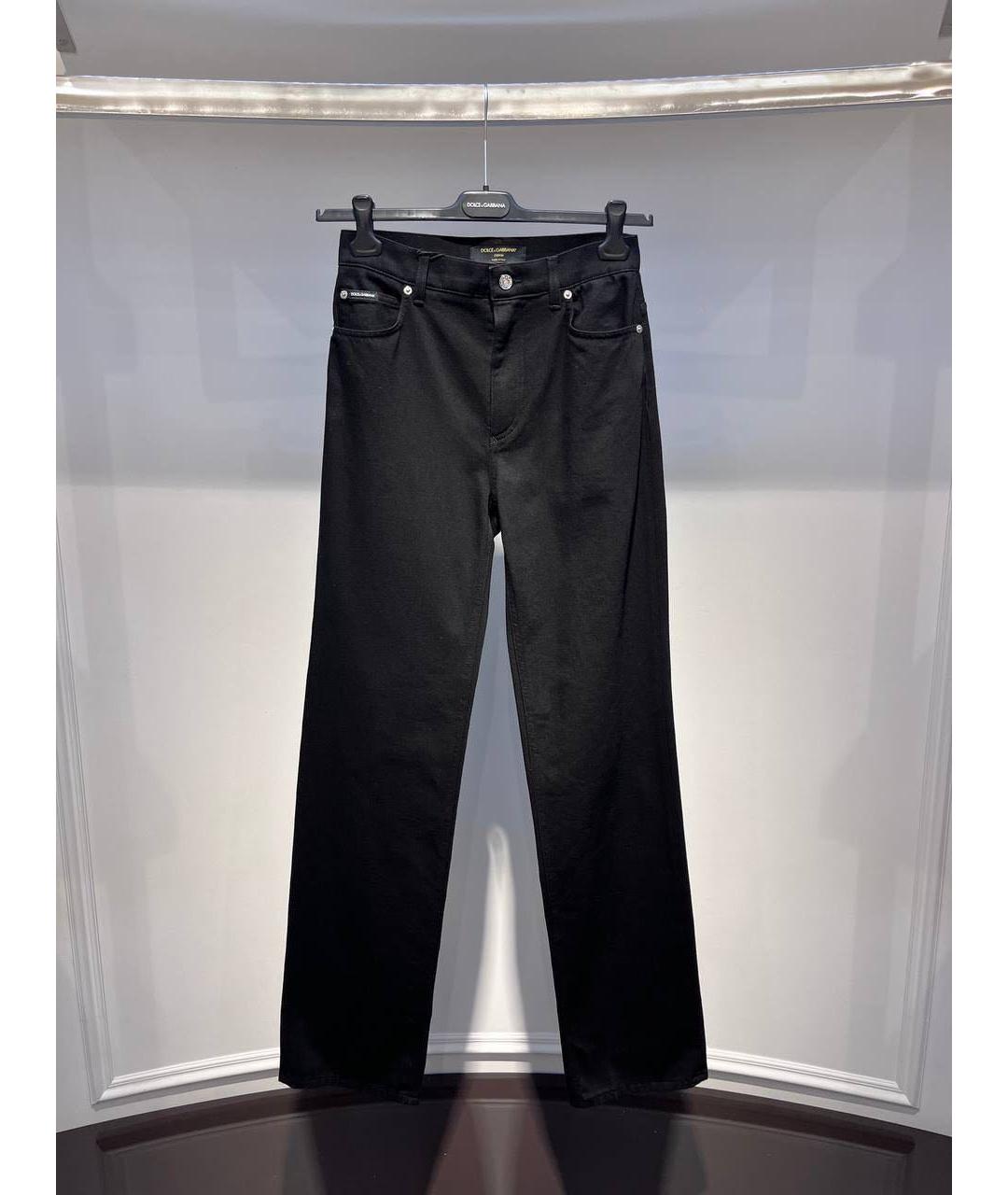 DOLCE&GABBANA Черные прямые джинсы, фото 3