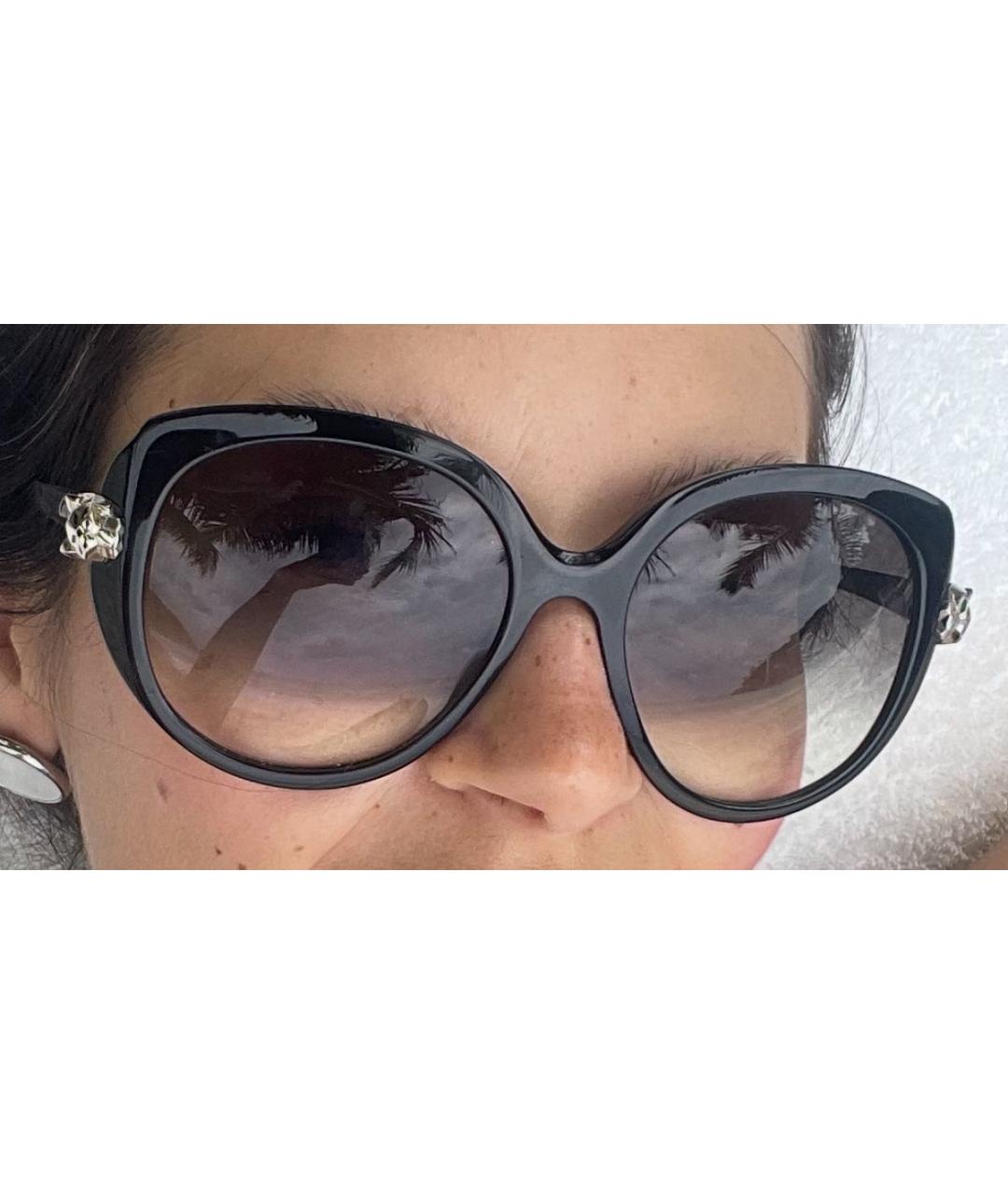 CARTIER Черные пластиковые солнцезащитные очки, фото 8