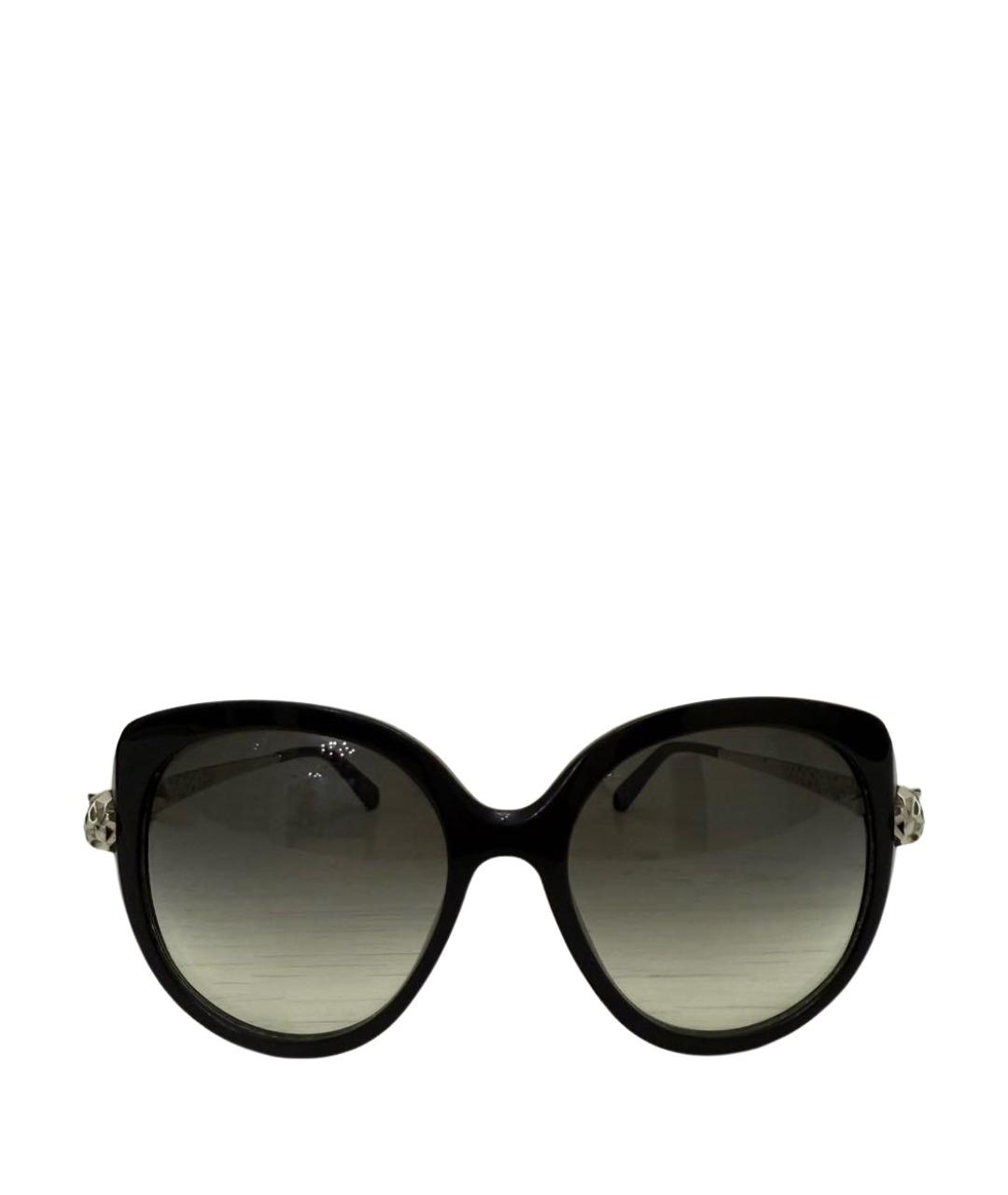 CARTIER Черные пластиковые солнцезащитные очки, фото 1