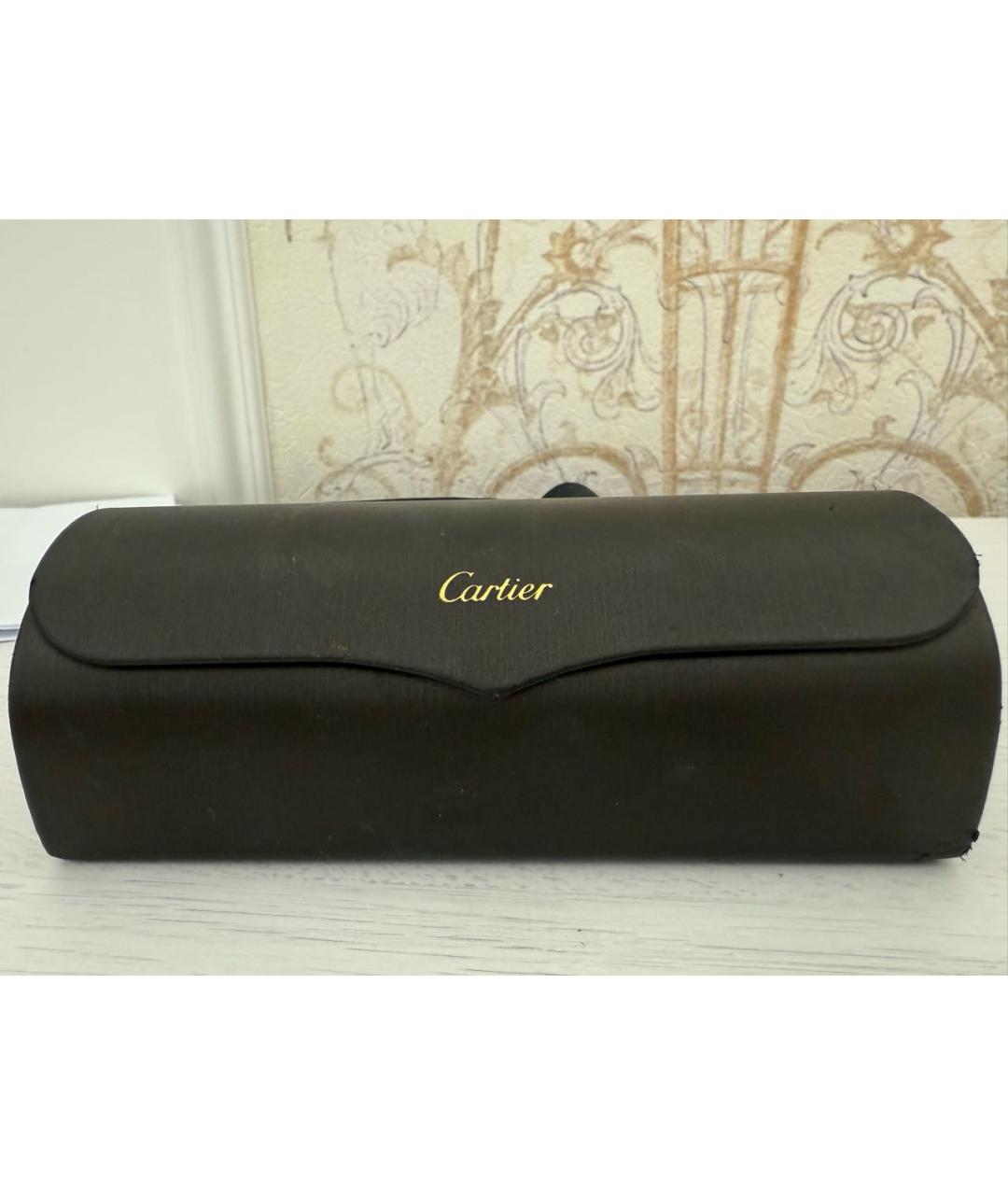 CARTIER Черные пластиковые солнцезащитные очки, фото 4