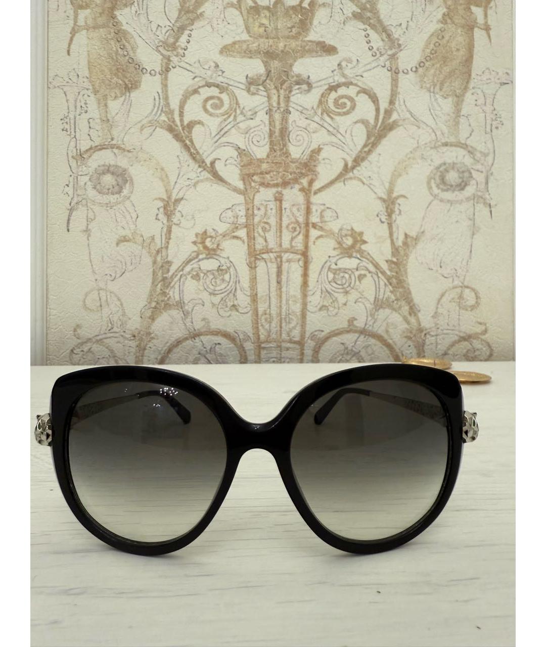 CARTIER Черные пластиковые солнцезащитные очки, фото 9