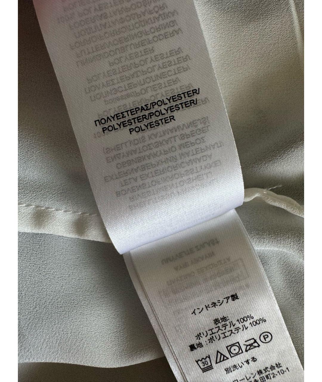 RALPH LAUREN Голубое полиэстеровое повседневное платье, фото 8