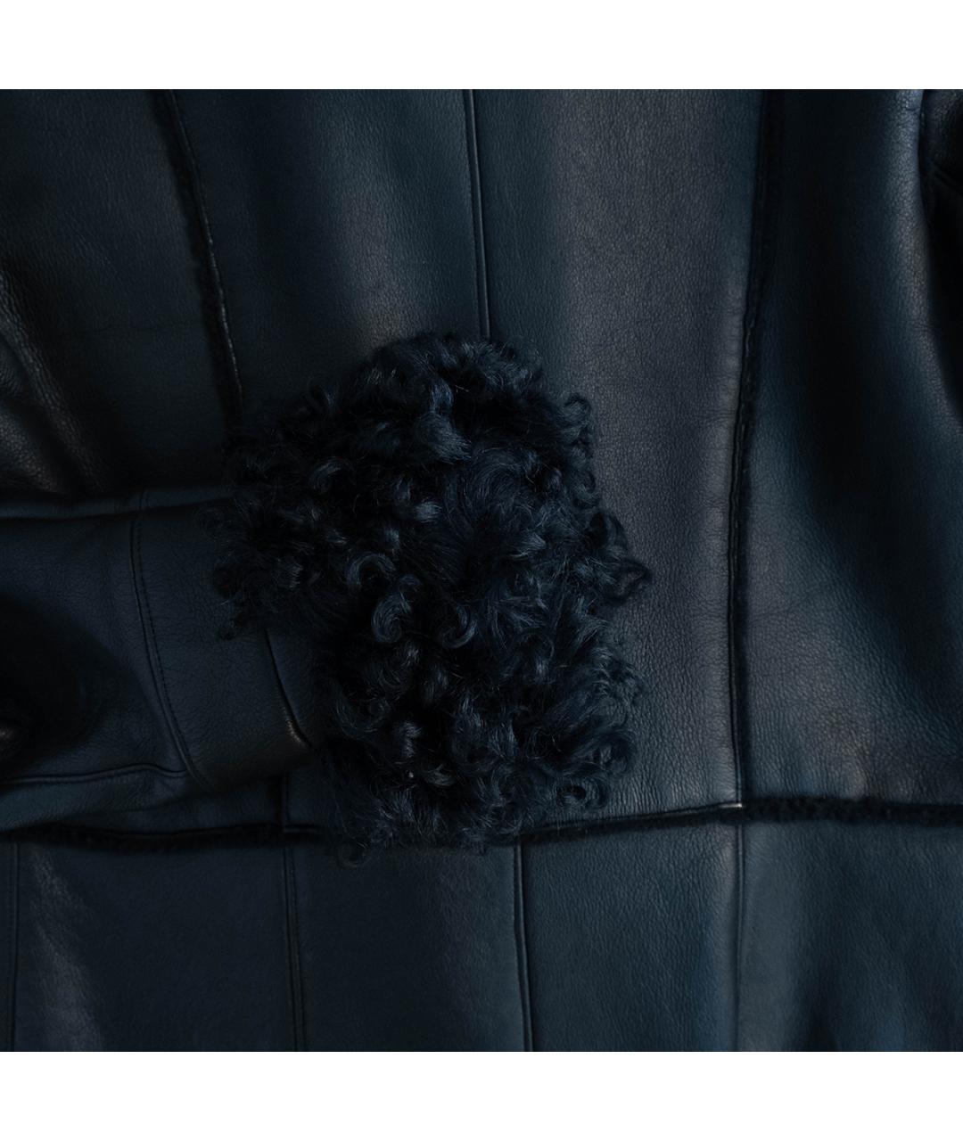IRFE Черная кожаная дубленка, фото 5
