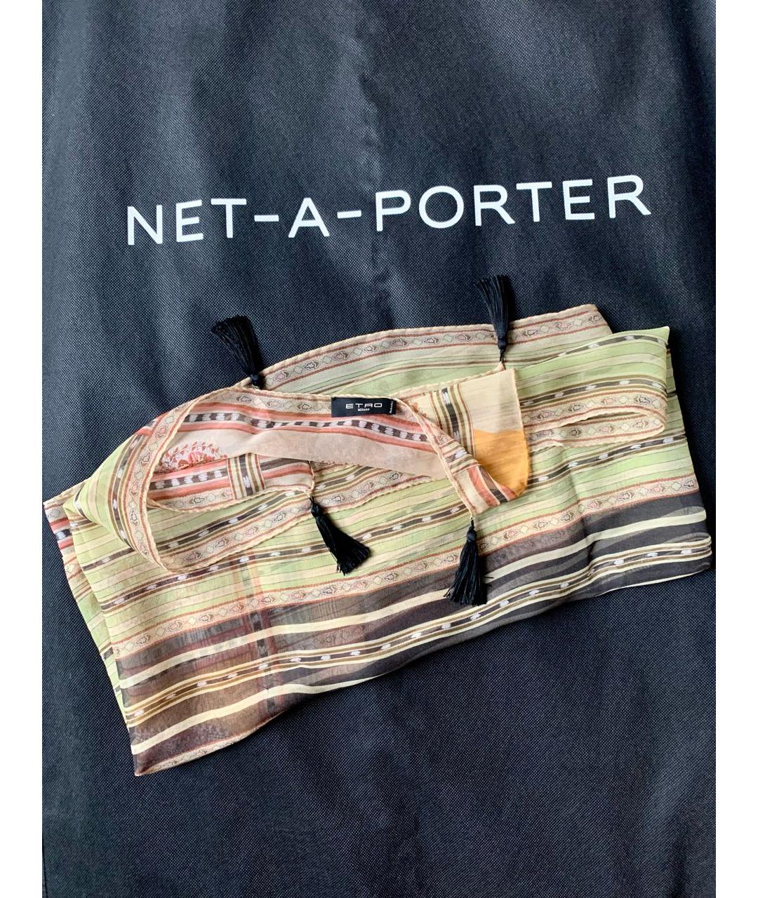 ETRO Мульти шелковый шарф, фото 4