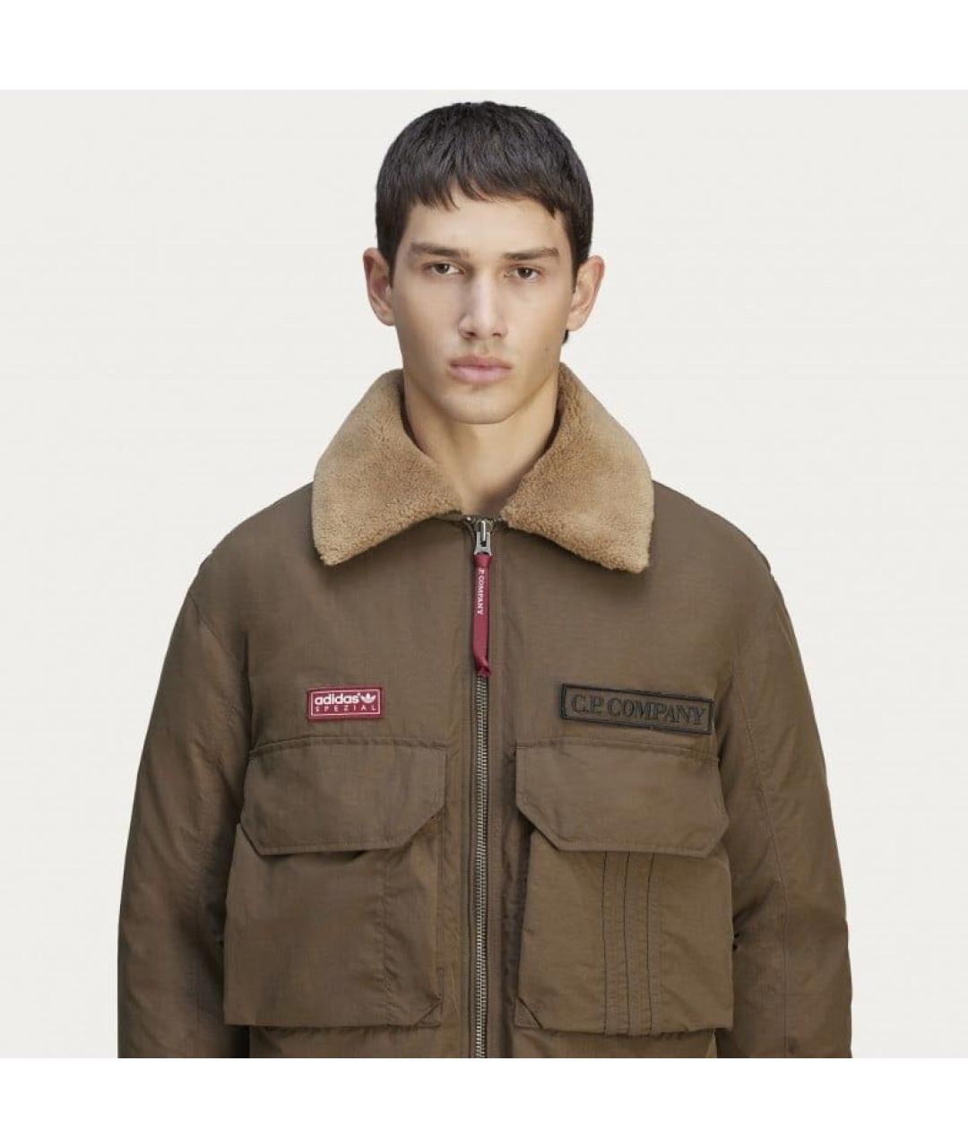 CP COMPANY Хаки хлопковый пуховик, фото 4