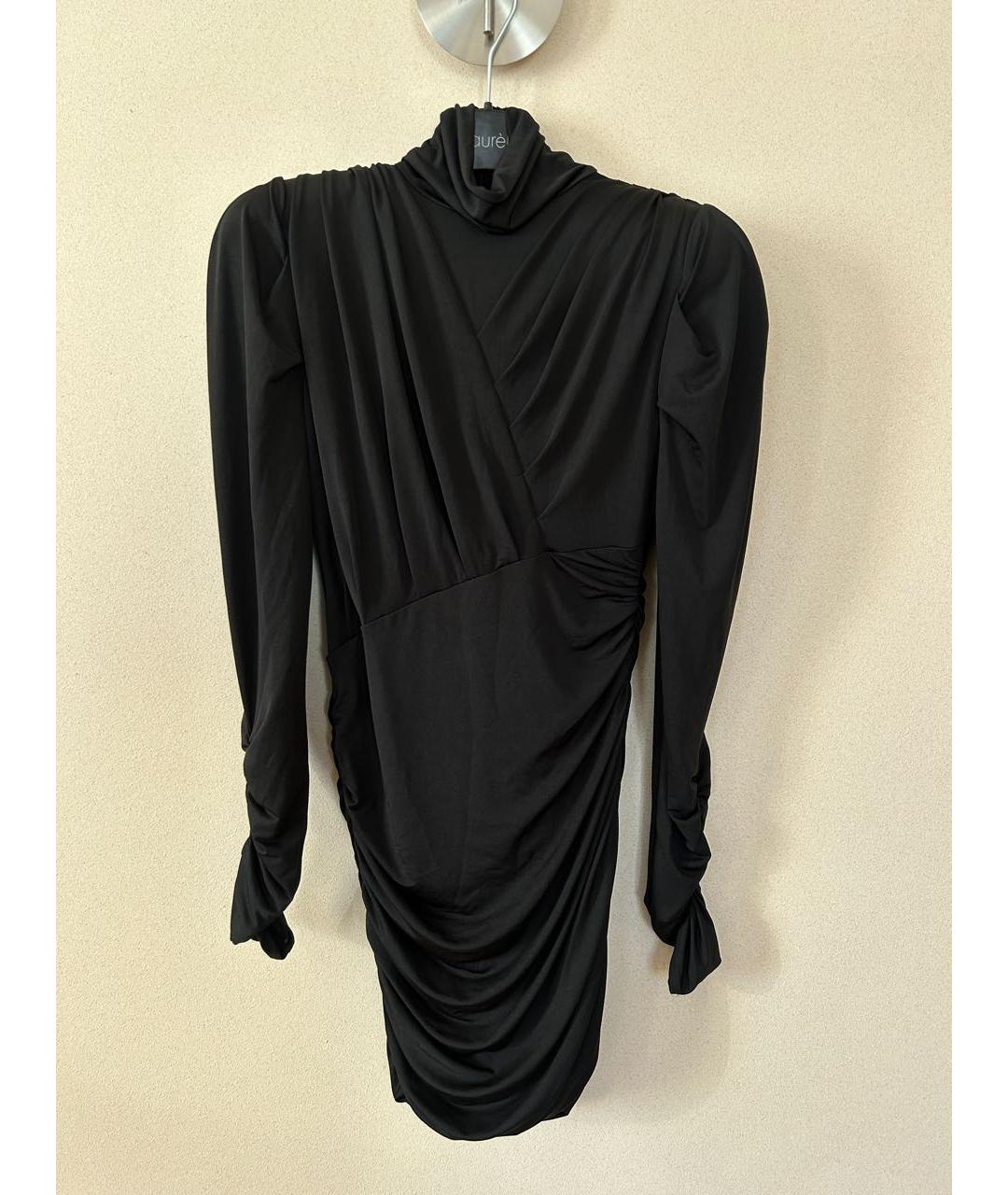 AUTENTIMENTS Черное полиэстеровое коктейльное платье, фото 6