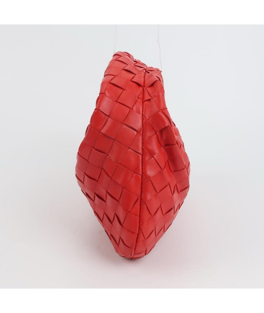 BOTTEGA VENETA Красная кожаная сумка с короткими ручками, фото 2