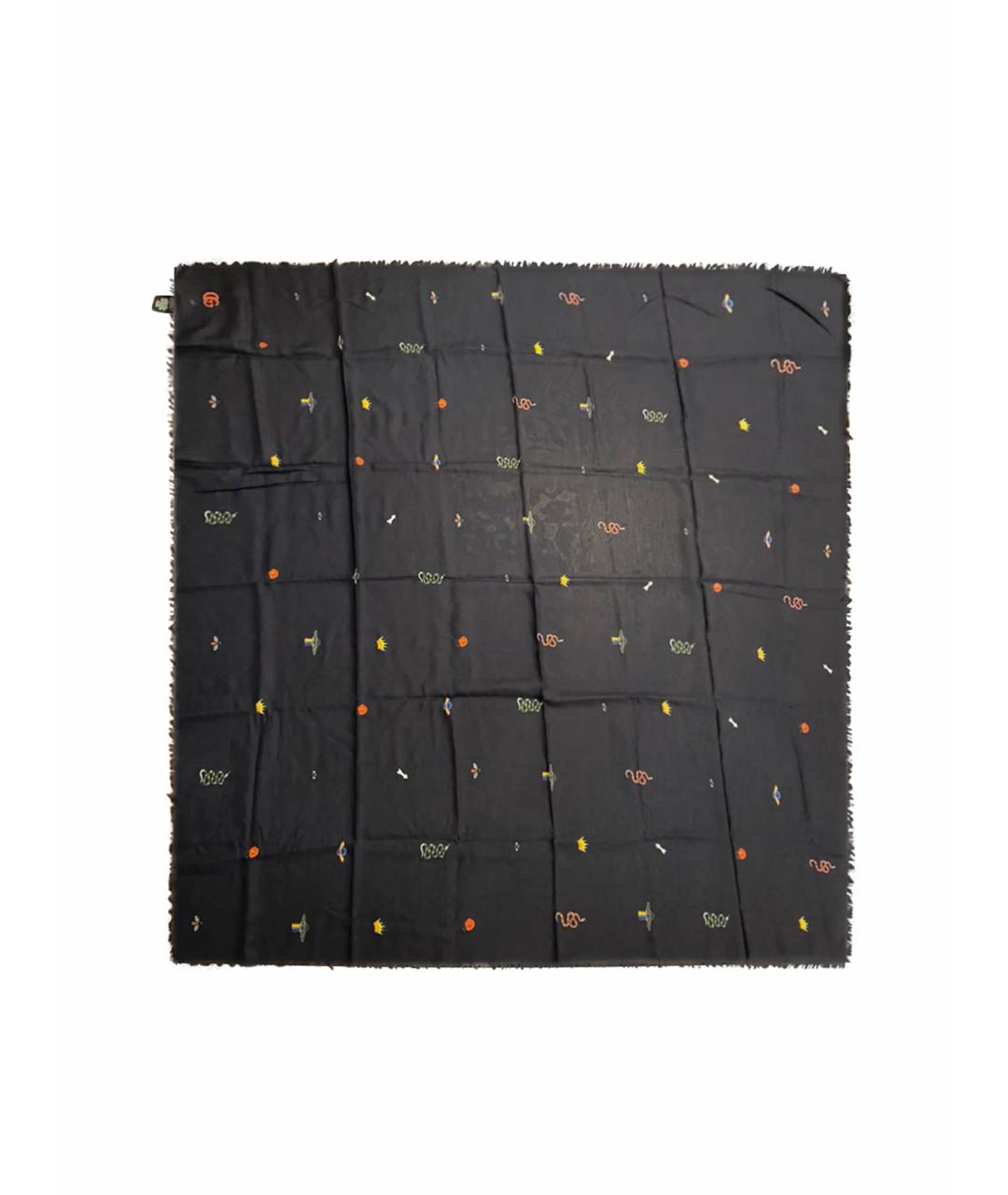 GUCCI Темно-синий хлопковый платок, фото 1