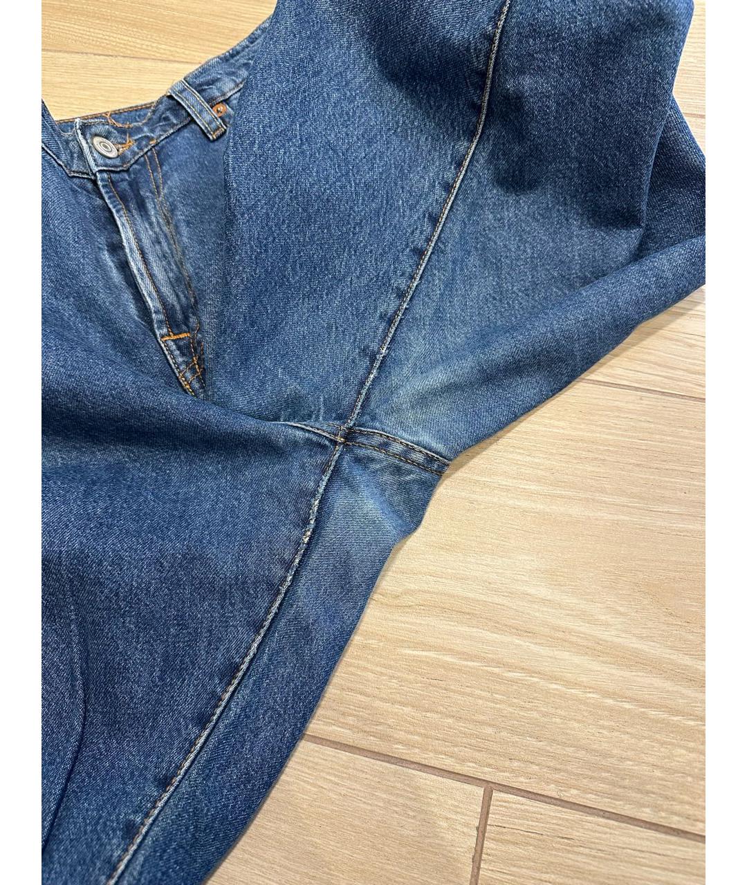 PAUL SMITH Синие хлопковые джинсы скинни, фото 7