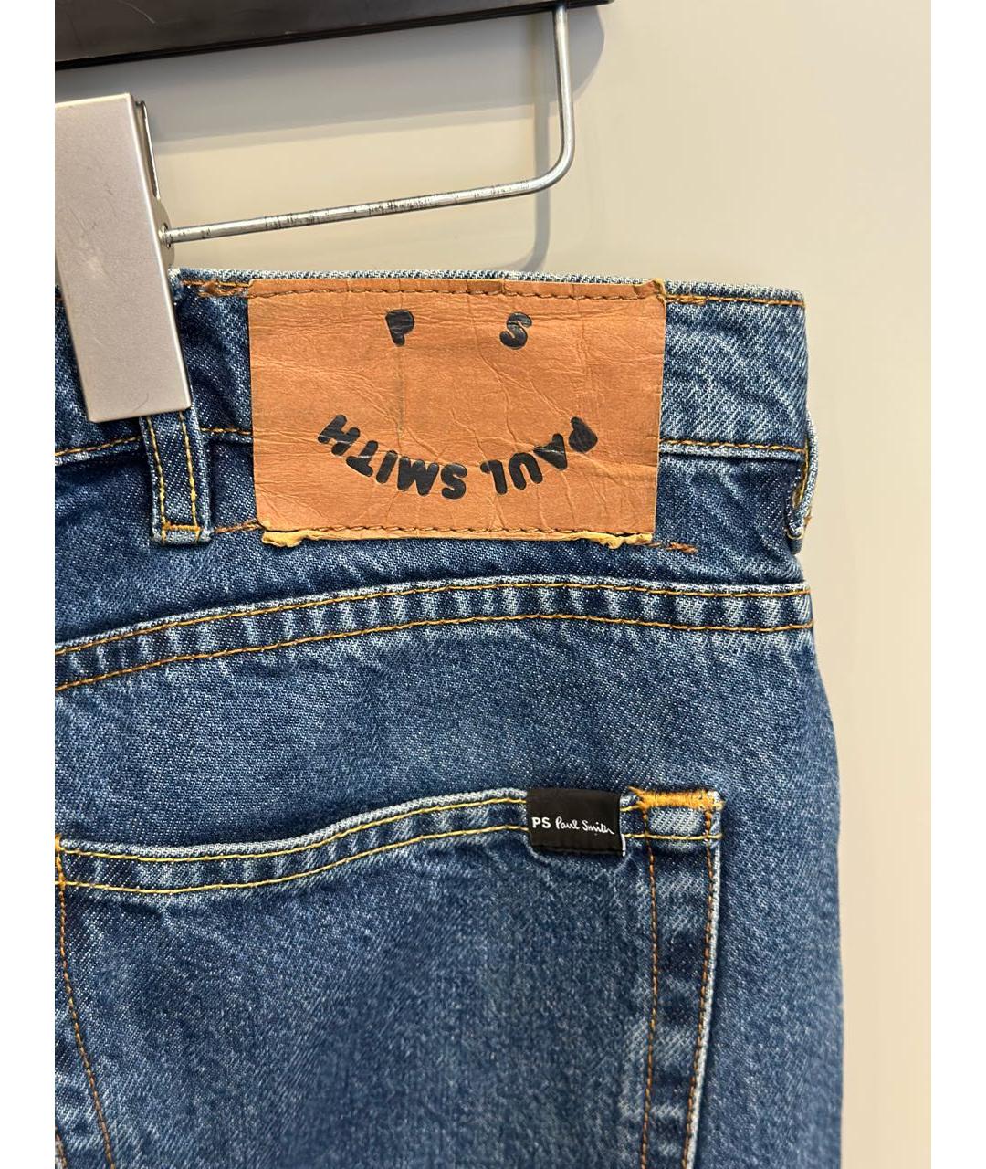 PAUL SMITH Синие хлопковые джинсы скинни, фото 4