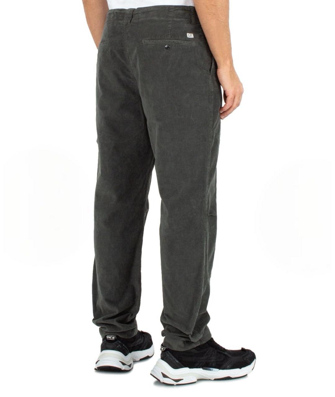CP COMPANY Антрацитовые хлопковые повседневные брюки, фото 2