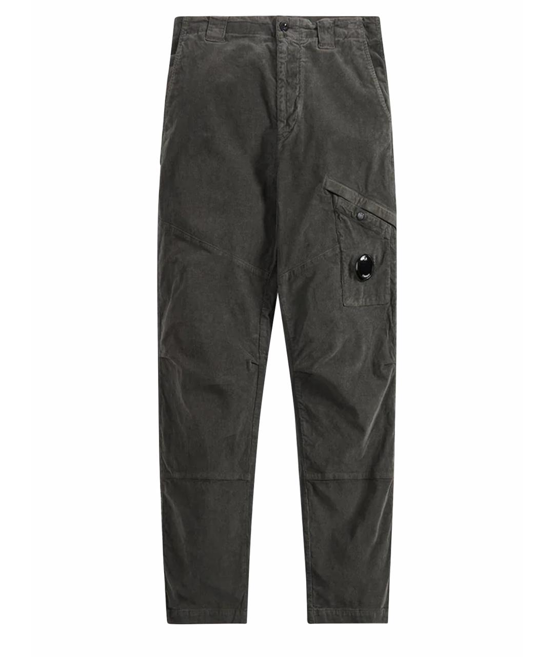CP COMPANY Антрацитовые хлопковые повседневные брюки, фото 1