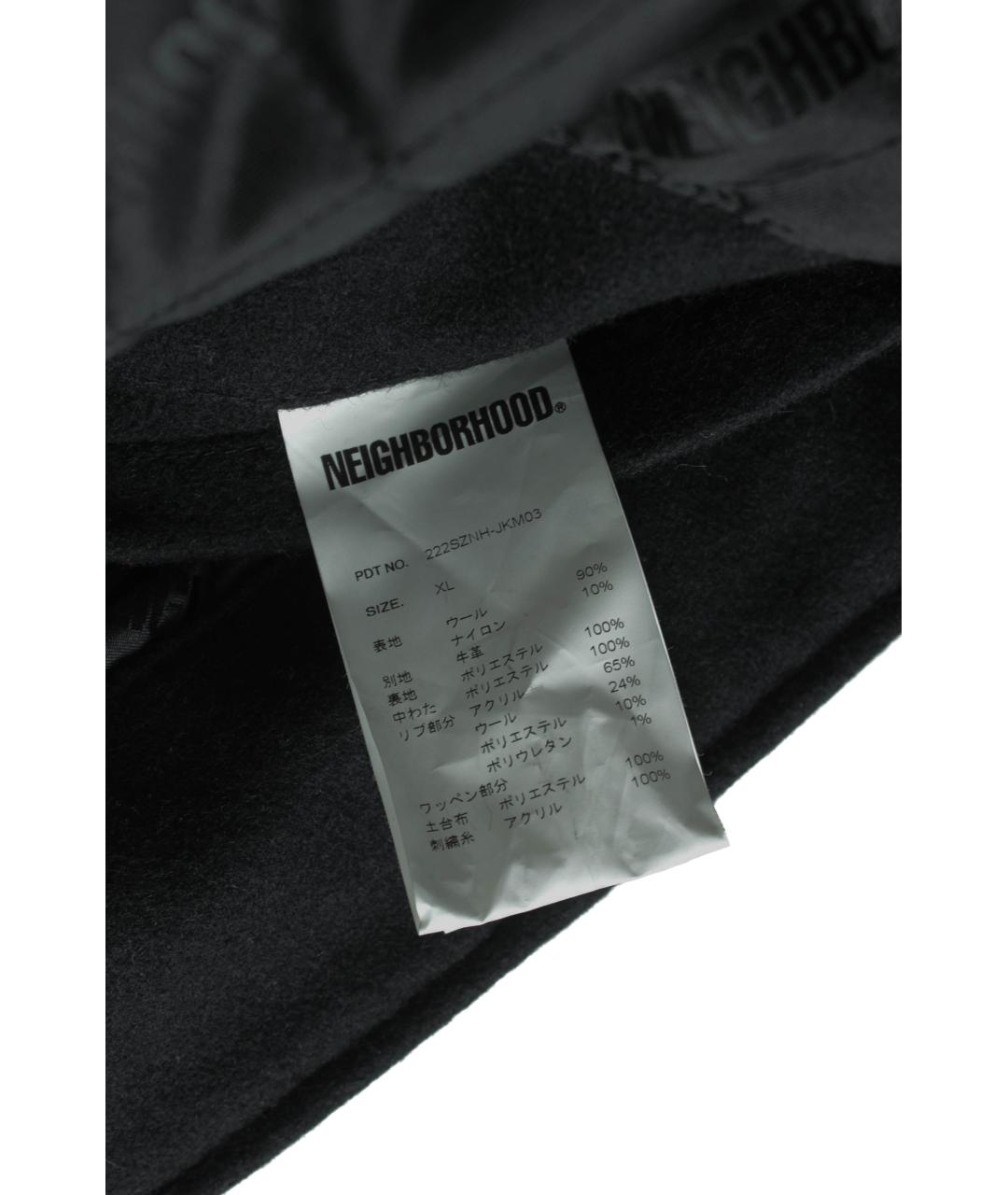 NEIGHBORHOOD Черная шерстяная куртка, фото 9