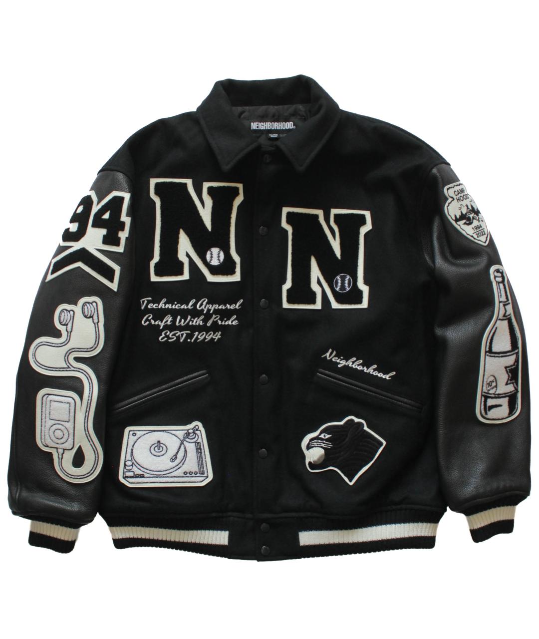 NEIGHBORHOOD Черная шерстяная куртка, фото 1