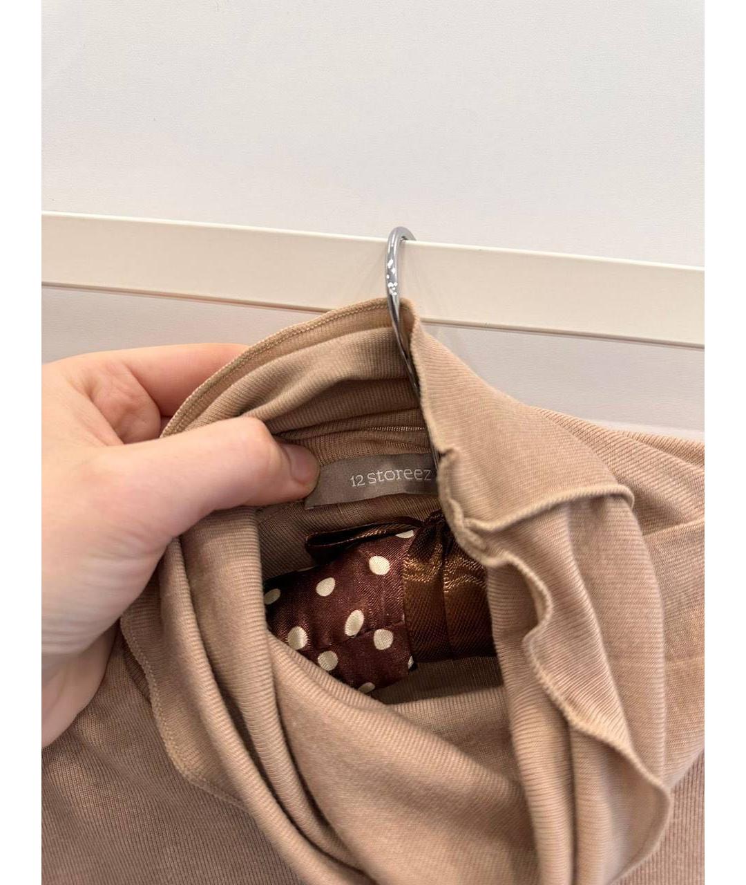 12 STOREEZ Бежевая вискозная водолазка, фото 2