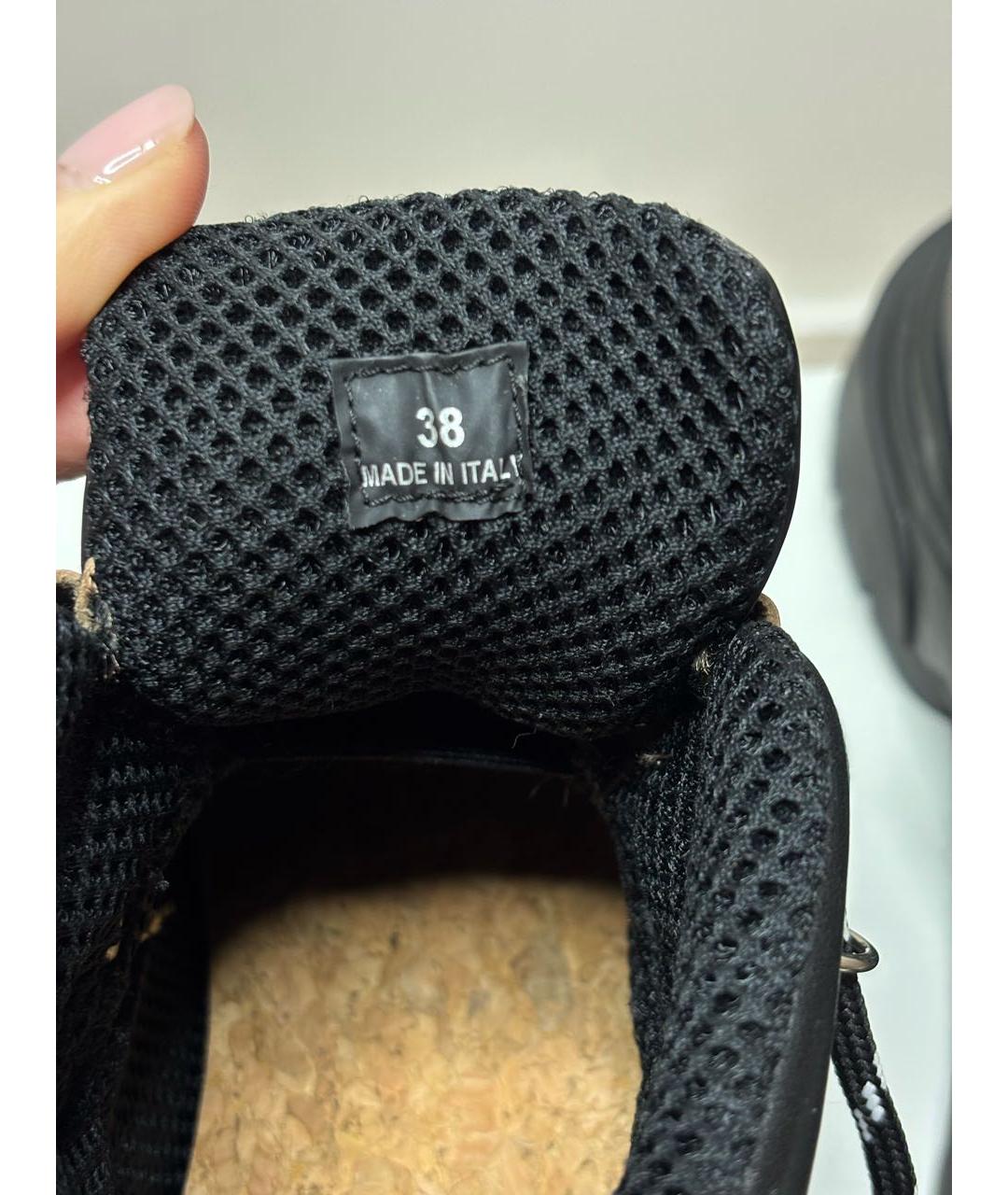 MAISON MARGIELA Черные кожаные ботинки, фото 7