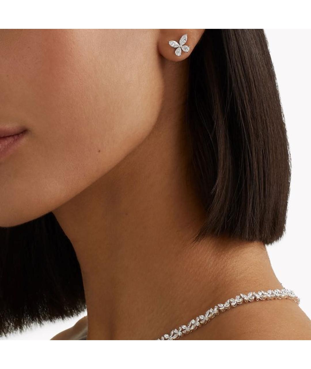 GRAFF Серебряные серьги из белого золота, фото 2