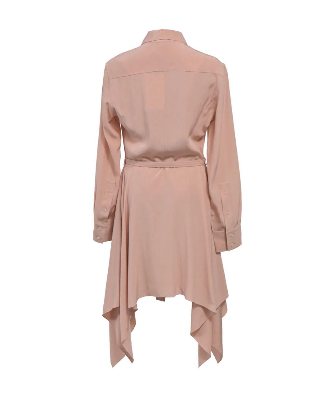 LOUIS VUITTON Розовое шелковое повседневное платье, фото 2