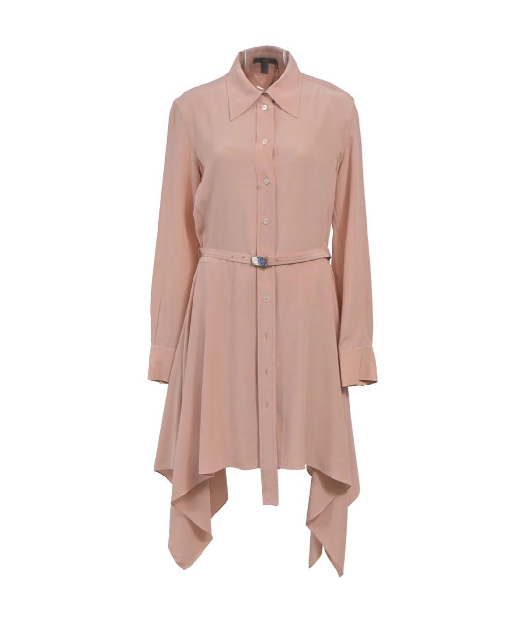 LOUIS VUITTON Розовое шелковое повседневное платье, фото 1