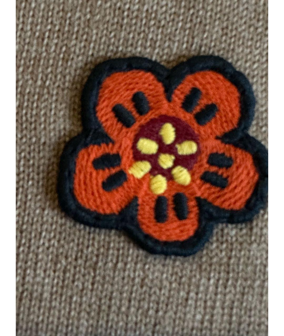 KENZO Бежевый шерстяной кардиган, фото 4