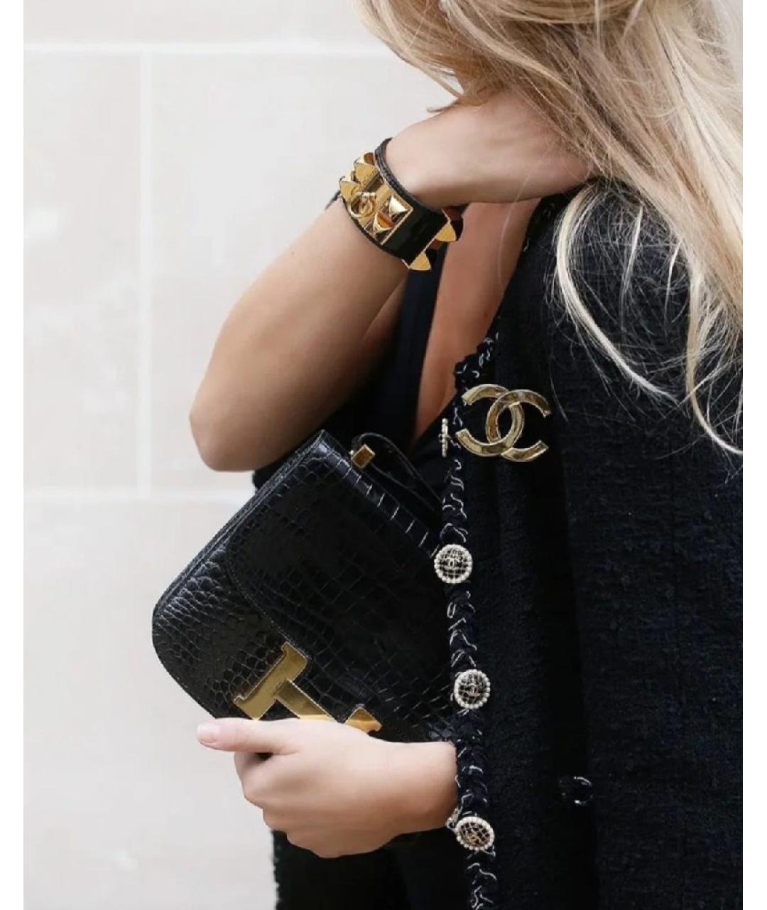 HERMES Синий кожаный браслет, фото 9