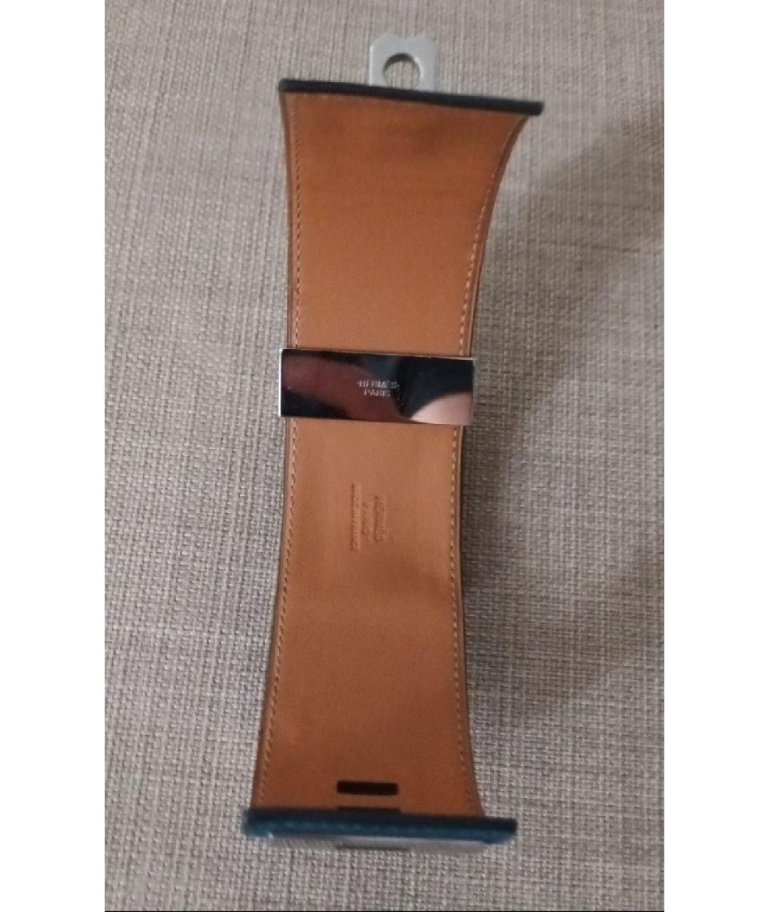 HERMES Синий кожаный браслет, фото 8