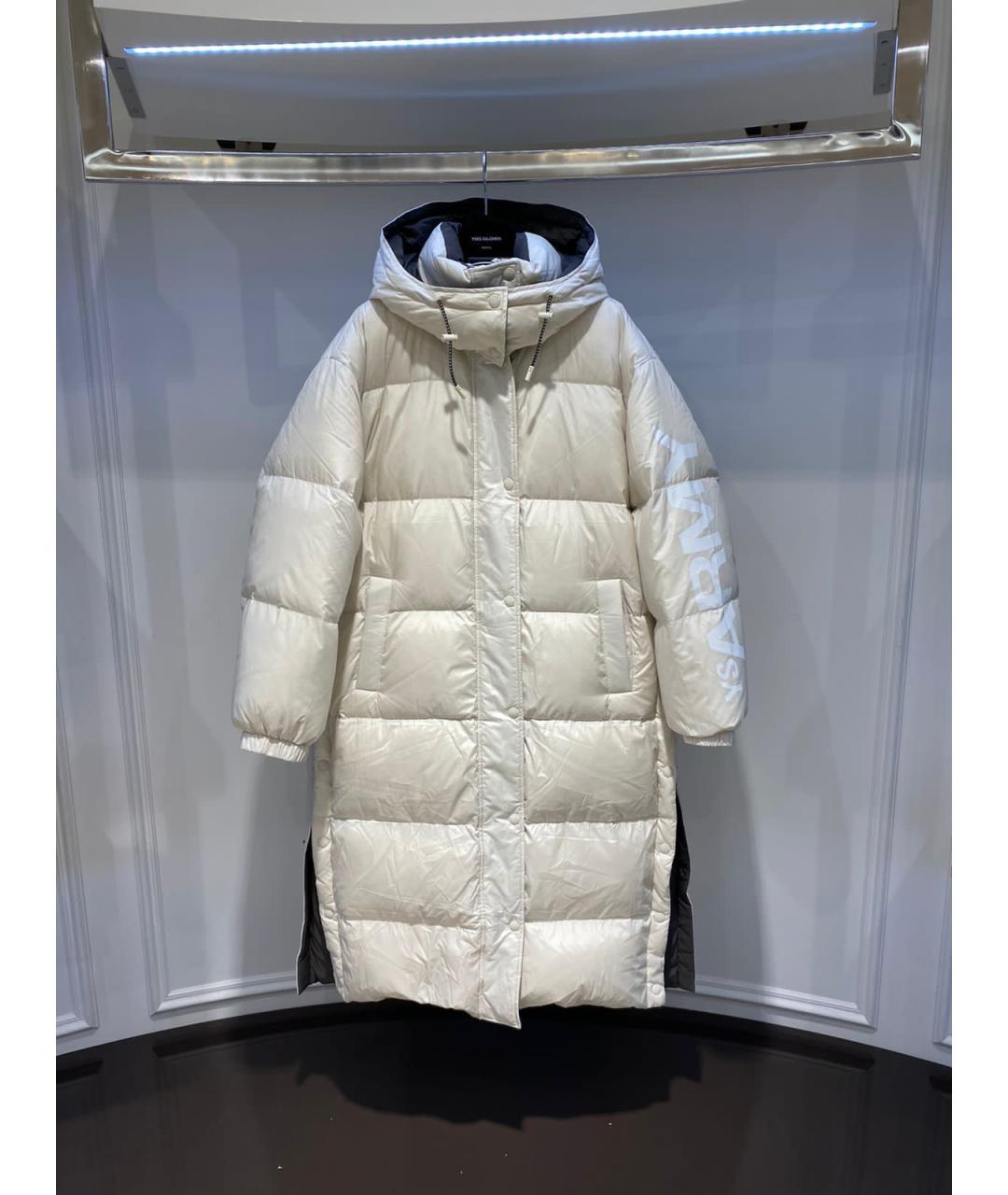 YVES SALOMON Белая полиэстеровая куртка, фото 3